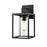 Millennium Ellway 1Lt Outdoor Wall Sconce, Textured Black/Clear