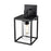 Millennium Ellway 1Lt Outdoor Wall Sconce, Textured Black/Clear