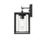 Millennium Ellway 1Lt Outdoor Wall Sconce, Textured Black/Clear