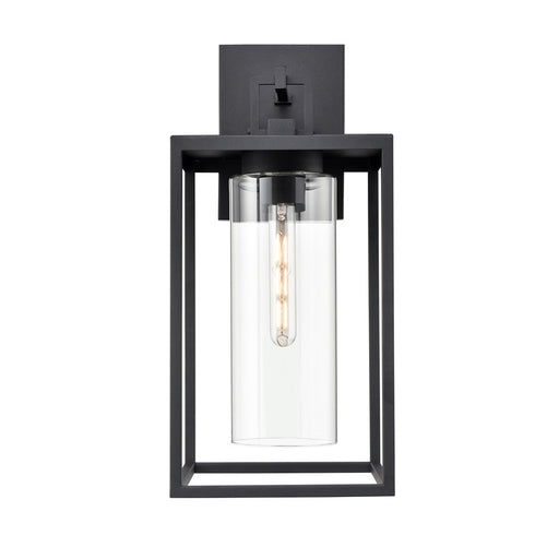 Millennium Lighting Ellway 1Lt 20" Outdoor Wall Sconce, Black/Clear - 93131-TBK