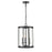 Millennium Lighting Aydenn 3 Light Pendant, Matte Black/Clear - 94003-MB