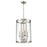 Millennium Lighting Aydenn 4 Light 25" Pendant, Brushed Nickel/Clear