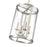 Millennium Lighting Aydenn 4 Light 25" Pendant, Brushed Nickel/Clear