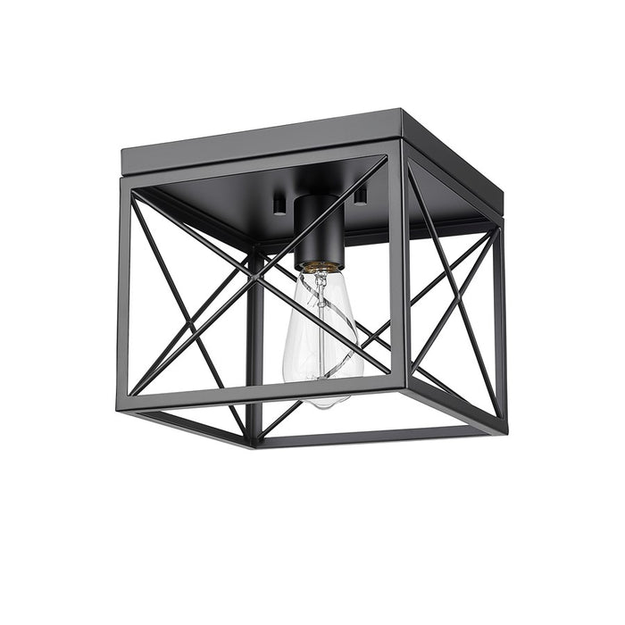 Millennium Lighting 1Lt Flushmount, Black
