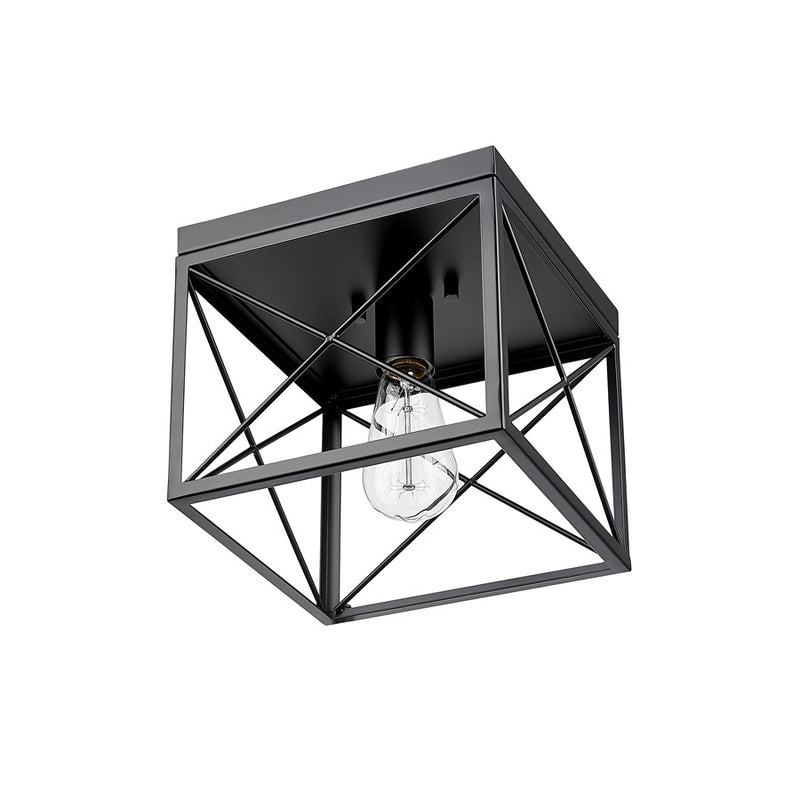 Millennium Lighting 1Lt Flushmount, Black