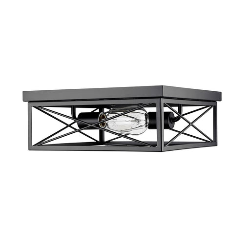 Millennium Lighting 2Lt Flushmount, Black