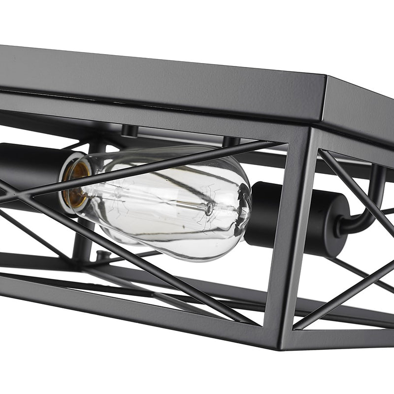 Millennium Lighting 2Lt Flushmount, Black