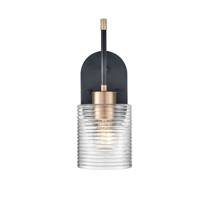Millennium Lighting Renitta 1Lt Wall Sconce, Black/Modern Gold - 9411-MB-MG