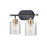 Millennium Lighting Renitta 2Lt Vanity, Black/Modern Gold