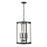 Millennium Lighting Aydenn 4 Light 21" Pendant, Matte Black/Clear - 94201-MB