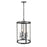 Millennium Lighting Aydenn 4 Light 21" Pendant, Matte Black/Clear