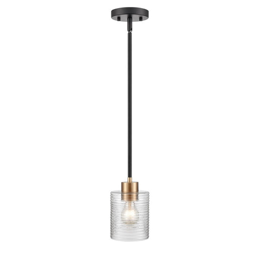 Millennium Lighting Renitta 1Lt Mini-Pendant, Black/Modern Gold - 9421-MB-MG
