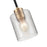 Millennium Lighting Renitta 1Lt Mini-Pendant, Black/Modern Gold