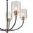 Millennium Lighting Renitta 5Lt Chandelier, Black/Modern Gold