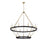 Millennium Lighting Carruth 15Lt Chandelier, Black/Modern Gold