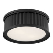Millennium Lighting Corvella 2 Light Flush Mount, Matte Black - 9502-MB