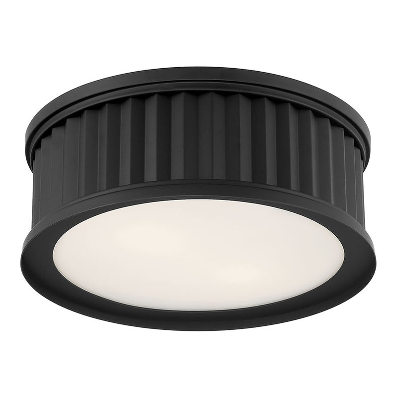 Millennium Lighting Corvella 2 Light Flush Mount, Matte Black - 9502-MB