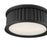 Millennium Lighting Corvella 2 Light Flush Mount, Matte Black