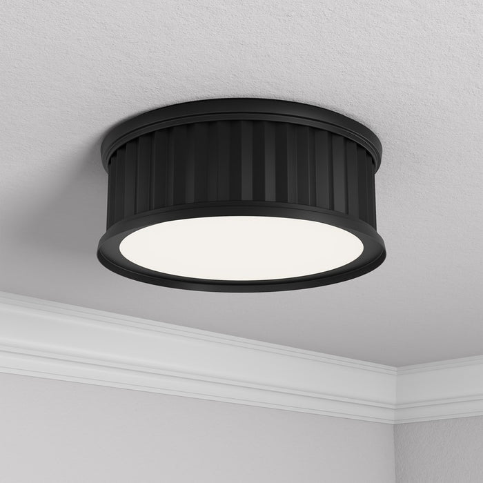 Millennium Lighting Corvella 2 Light Flush Mount, Matte Black