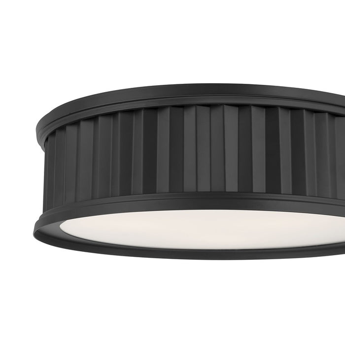 Millennium Lighting Corvella 3 Light Flush Mount, Matte Black