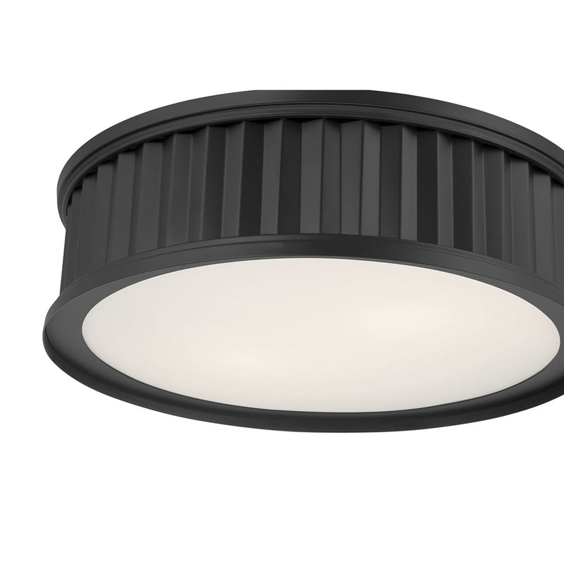 Millennium Lighting Corvella 3 Light Flush Mount, Matte Black