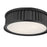 Millennium Lighting Corvella 3 Light Flush Mount, Matte Black