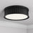 Millennium Lighting Corvella 3 Light Flush Mount, Matte Black