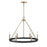 Millennium Lighting Carruth 5Lt Chandelier, Black/Modern Gold - 9506-MB-MG