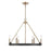 Millennium Lighting Carruth 5Lt Chandelier, Black/Modern Gold