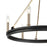 Millennium Lighting Carruth 5Lt Chandelier, Black/Modern Gold
