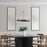 Millennium Lighting Carruth 5Lt Chandelier, Black/Modern Gold