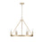 Millennium Lighting Carruth 6Lt Chandelier, Modern Gold - 9506-MG