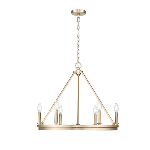 Millennium Lighting Carruth 6Lt Chandelier, Modern Gold - 9506-MG