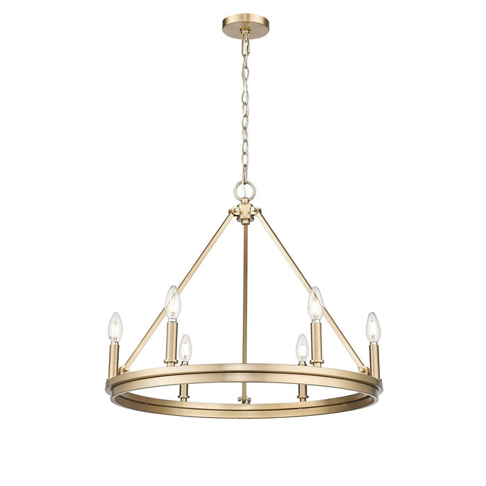 Millennium Lighting Carruth 6Lt Chandelier, Modern Gold