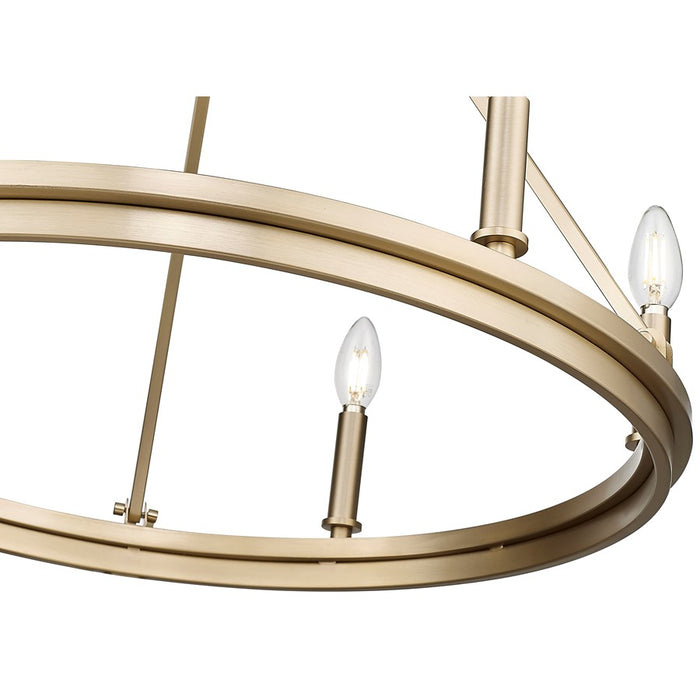 Millennium Lighting Carruth 6Lt Chandelier, Modern Gold