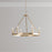 Millennium Lighting Carruth 6Lt Chandelier, Modern Gold