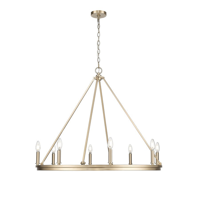 Millennium Lighting Carruth 8Lt Chandelier, Modern Gold - 9508-MG