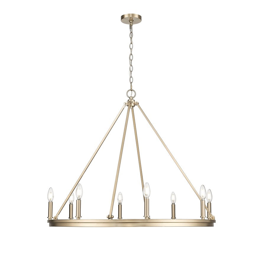Millennium Lighting Carruth 8Lt Chandelier, Modern Gold - 9508-MG