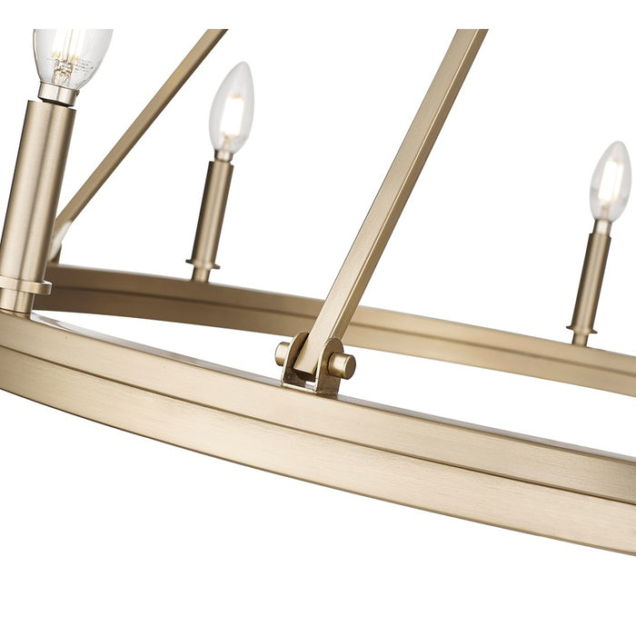 Millennium Lighting Carruth 8Lt Chandelier, Modern Gold