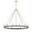 Millennium Lighting Carruth 1Lt Chandelier, Black/Modern Gold