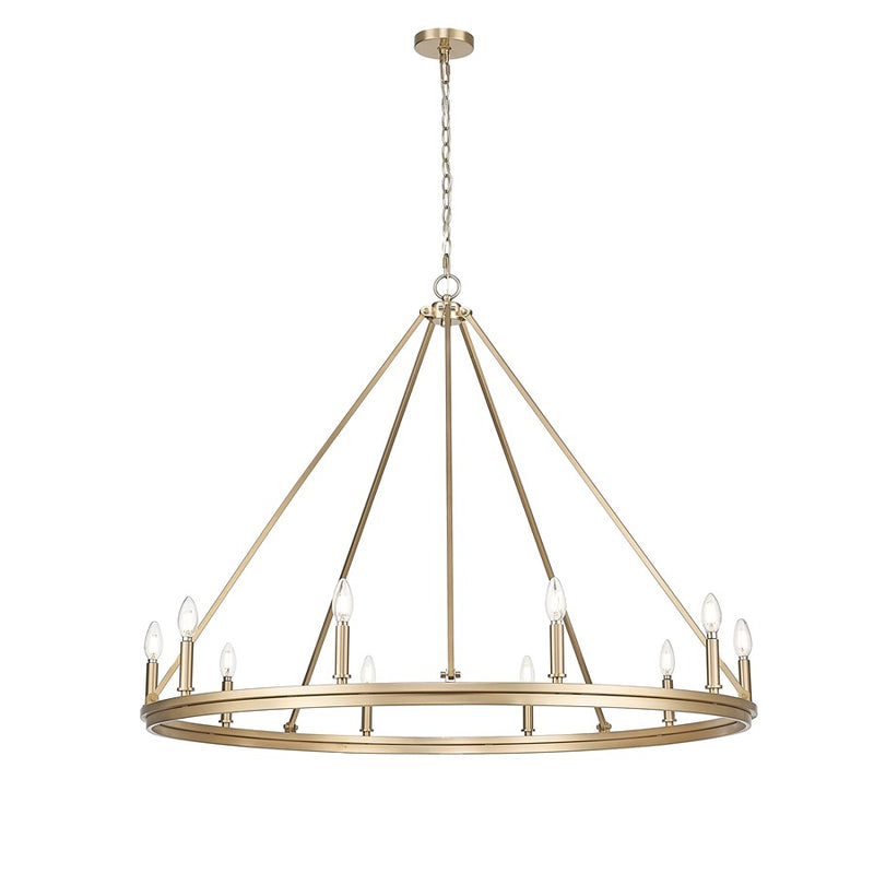 Millennium Lighting Carruth 1Lt Chandelier, Modern Gold