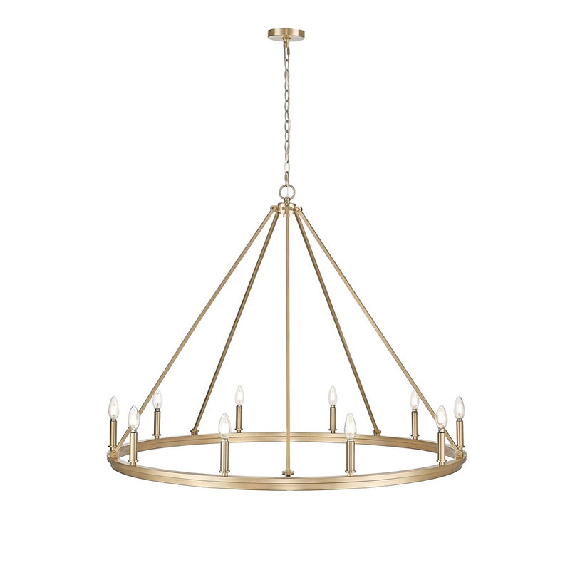 Millennium Lighting Carruth 1Lt Chandelier, Modern Gold
