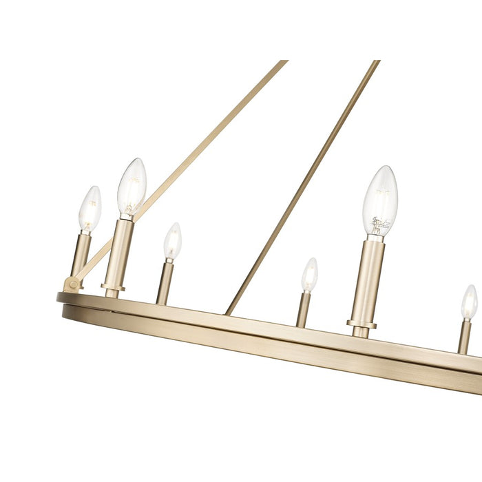 Millennium Lighting Carruth 1Lt Chandelier, Modern Gold