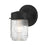 Millennium Lighting Bravyn 1Lt Outdoor Wall Sconce, Black/Clear - 95101-PBK