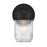 Millennium Lighting Bravyn 1Lt Outdoor Wall Sconce, Black/Clear