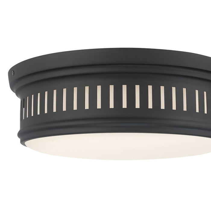 Millennium Lighting Velune 2 Light Flush Mount, Matte Black