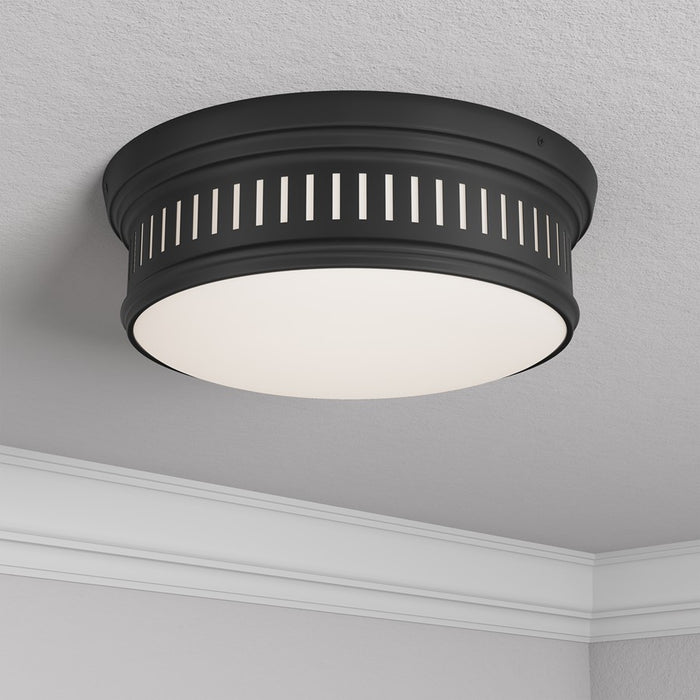 Millennium Lighting Velune 2 Light Flush Mount, Matte Black