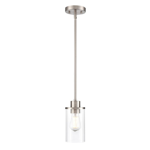 Millennium Lighting Beverlly 1Lt 5" Pendant, Nickel/Clear Beveled
