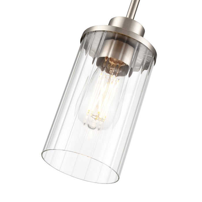 Millennium Lighting Beverlly 1Lt 5" Pendant, Nickel/Clear Beveled