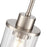 Millennium Lighting Beverlly 1Lt 5" Pendant, Nickel/Clear Beveled